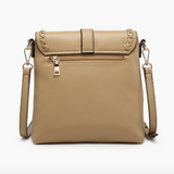 Roberta Whipstitch Cross Body Purse  -  Khaki