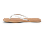 White Lizard Sandals w/ Raw Edge - Bungalow