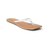 White Lizard Sandals w/ Raw Edge - Bungalow