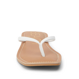 White Lizard Sandals w/ Raw Edge - Bungalow