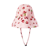 Wide Brim Sun Bonnet  by Milkbarn- Strawberry