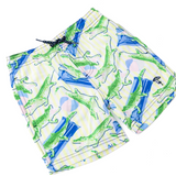 Beach Gator Swim Trunks - Blue Green