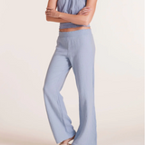 Gauze Smocked Wide Leg Pants by Bobi - Water Blue