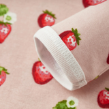Slub Cotton Newborn Hat And Gown Set by Milkbarn- Strawberry
