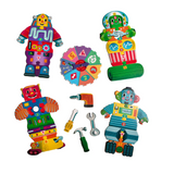 Build a Robot Shaped Spinner Game