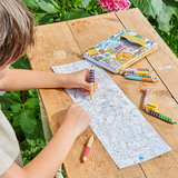 Wild Animals Mini Mural & Pencils Bundle