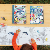 Under the Sea Fold-Out Coloring Book