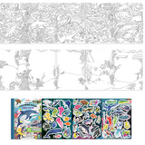 Under the Sea Fold-Out Coloring Book