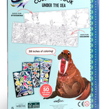 Under the Sea Fold-Out Coloring Book