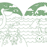 Coloring Book with Stickers  - Wild World