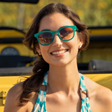 Este Sunglasses - Milky Teal w/ Gradient Brown Lens