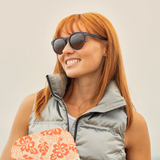 Arches Sunglasses - Soft Navy w/ Gradient Brown Polarized Lens