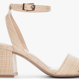 Beauties - Short Block Heels - Straw Natural by Chinese Laundry