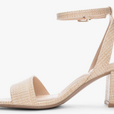 Beauties - Short Block Heels - Straw Natural by Chinese Laundry