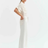 Madison Mid Rise Wide Leg Jean by Daze - Milkshake (Off White