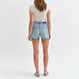 Bottom Line High Rise Jean Shorts by Daze - Blooming Vintage