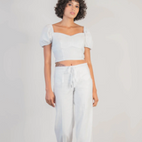 Elliott Lounge Pant w/ Drawstring - Stillwater White by Level 99