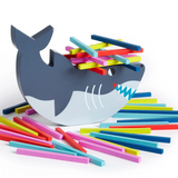 Shark Stack Up - Wooden Block Balancing Game