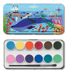 In The Sea 12 Watercolor Paint Tin