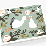 Rifle Paper Co Card - Congrats Stork