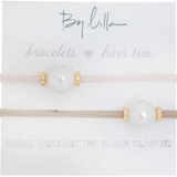 Halo Pearl & Gold Hair Tie -Shade - By Lilla