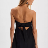 Floreo Strapless Mini Dress by Free People - Black