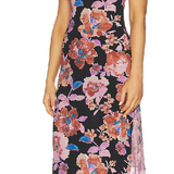 Party Crasher Midi Slip Dress by Free People - Black Combo