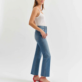 Soho Rawcut High Ankle Flare by Daze - Vixen (Medium Blue)