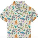 Short Sleeve Polo Shirt - Ocean Friends