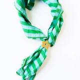 Harper flower bandana ring brass