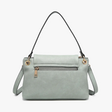 Juliana Flapover Crossbody/Shoulder Bag in Sand