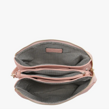 Izzy Cross Body Purse  -  Woven Diagonal Natural