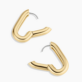 Zoey Statement Hoops - Gold - by Gorjana