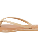 Natural Tan  Lizard Sandals w/ Raw Edge - Bungalow