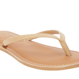 Natural Tan  Lizard Sandals w/ Raw Edge - Bungalow