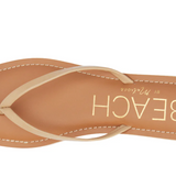 Natural Tan  Lizard Sandals w/ Raw Edge - Bungalow