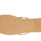 Natural Tan  Lizard Sandals w/ Raw Edge - Bungalow