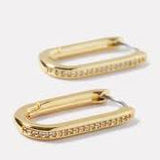 Zoey Shimmer Hoops - Gold - by Gorjana