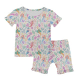 Two Piece PJs with Ruffles - Mermaid Beach