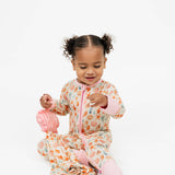 Sandy Seashells Beachy Bamboo Convertible Baby Pajamas
