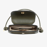Marina Suede Crossbody Bag - Black