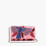 Parrot Palette Foilage Beaded Clutch Bag