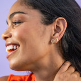 Alice - Brass Cowboy Boot Post Earrings by Ink & Alloy