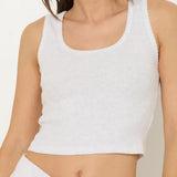 Hacci Basic Tank Top by Ocean Drive - Heather Grey