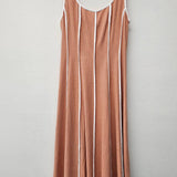 Sleeveless Smocked Halter Top: NATURAL / S-M-L (3-2-1)