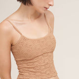 Floral Textured Lace Cami Raisin