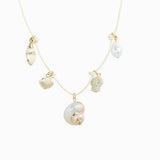 Beach Mode Mineral Coast Charm Necklace: Ivory