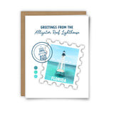Alligator Reef Lighthouse Card, Greetings From Card, Florida