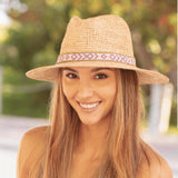 Hailey Straw Hat w/ Beaded Band