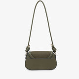 Marina Suede Crossbody Bag - Black